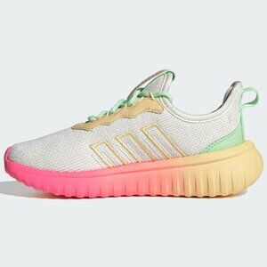 Adidas Kaptir Flow 2.0 Shoes Off White / Wonder White / Lucid Pink Kids sz 4